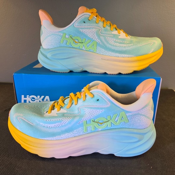 Hoka One One Other - New Men's 11D Hoka Clifton 10 Blue Multi Color  Running Gym Shoes 1120530 BBPK